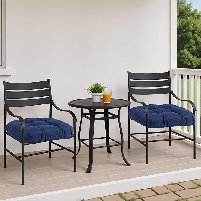 MTMR Outdoor Chair Cushions Set of 2, Patio Furniture Seat Pads, Waterproof | 2Pcs , waterproof cover, PP cotton, u-shaped, no-fading, thick patio seat pads for outdoor wicker furniture in yard, 19x19x4