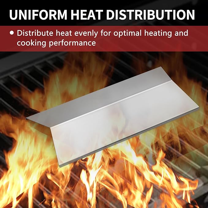 Grill Replacement Parts for Cuinart CGG-306, Nexgrill 820-0033 820-0015 820-0007,820-0007G, Megamaster 820-0033M, 820-0007B, Flame Tamer 306-20133 306-20087 820-0033-05, 2 Pack Heat Plate Shied