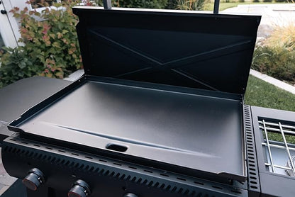 Camp Chef Gridiron Pro- 36" Outdoor Griddle Grill with Side Burner, Flamethrower Ignition & Hinged Lid - Premium 36" Flat Top Grill for Outdoor Cooking