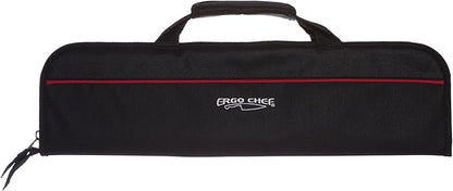Ergo Chef 5 Pocket Chef Knife Case Roll Bag Bi-Fold (Black) Lightweight - Durable Nylon / Polyester Blend– Perfect for the Busy Traveling Chef