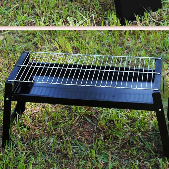 Charcoal Grill Barbecue Portable BBQ Folding Barbecue Grill Large Grilling Surface and Capacity Grill for Outdoor Cooking Camping Hiking Happy Party Family