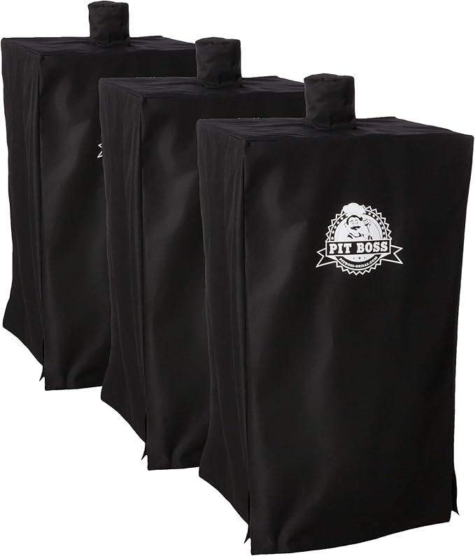 Pit Boss 5-Series Wood Pellet Vertical Smoker Cover,Black,(Pack of 3)