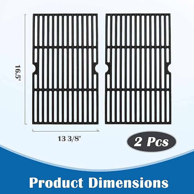 SafBbcue 16.5" Grill Grates for Kenmore 4&5 Burners Replacement Grill Parts Kenmore 146.23680310 146.30213510 146.23770310 146.47468610 146.47469610 PG-40406S0L Cooking Grates Bbq-pro 146.23676310