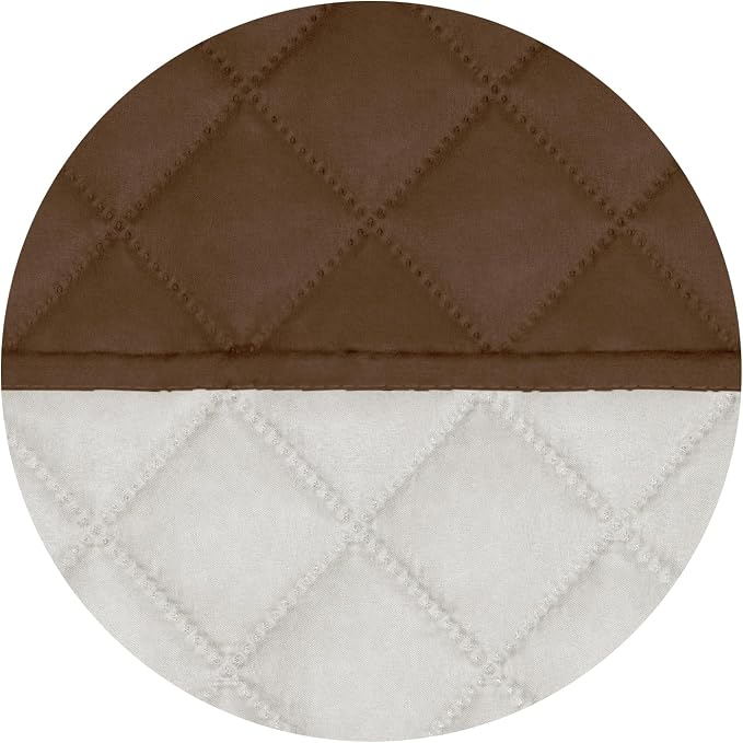 PureFit Reversible Chair Sofa Cover Dog Couch Covers for Sofa, 25.5 in | Coffee/Ivory, Water Resistant Couch Protector, Washable Pet Couch Cover with Non Slip and Elastic Straps For Kids