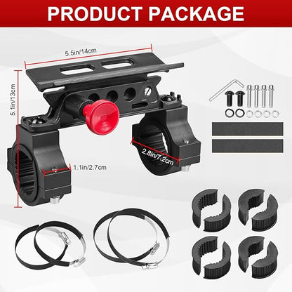 Quick Release Roll Bar Fire Extinguisher Mount Holder Bracket Kits Compatible with for UTV Polaris RZR Pioneer Can Am Maverick X3 Commander Talon ATV Jeep Wrangler with 1''-2'' Roll Cage