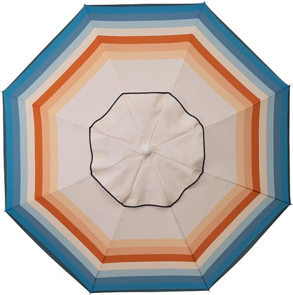 PICNIC TIME 5.5 Ft Portable Beach Umbrella, Lightweight UV Protection Sunshade with Tilt Pole & Carry Bag, Outdoor Canopy Umbrella for Beach, Sand, Pool, Patio, Camping, Travel, or Backyard Shade, (Phoenix Stripe)