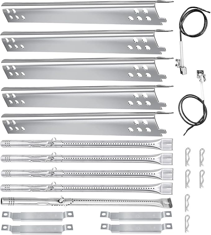 Char Broil Grill Replacement Part, Charbroil Grill Burner;5-Burner | Burner L=17.75 inch,304 Stainless Steel;For Charbroil Performance 5 & 4 Burner Grills 463347519 463373019 463342119 463243519
