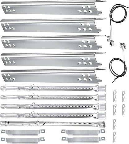 Char Broil Grill Replacement Part, Charbroil Grill Burner;5-Burner | Burner L=17.75 inch,304 Stainless Steel;For Charbroil Performance 5 & 4 Burner Grills 463347519 463373019 463342119 463243519