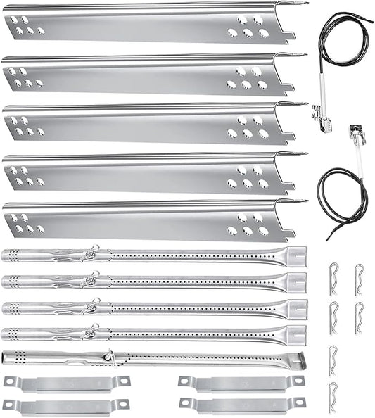 Char Broil Grill Replacement Part, Charbroil Grill Burner;5-Burner | Burner L=17.75 inch,304 Stainless Steel;For Charbroil Performance 5 & 4 Burner Grills 463347519 463373019 463342119 463243519