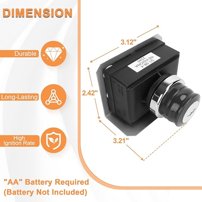 1836-13 7629 7628 Genesis Igniter for Weber Genesis Grill Parts Replacement 330 Genesis 300 SER Front-control Grills Module for Weber Starter 88826 66836 EP330 E310 E330 S330 Ignitor Switch 4 Outlets
