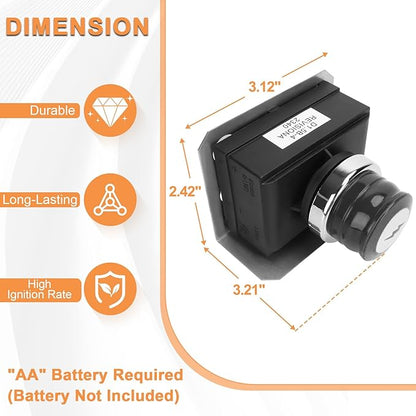 1836-13 7629 7628 Genesis Igniter for Weber Genesis Grill Parts Replacement 330 Genesis 300 SER Front-control Grills Module for Weber Starter 88826 66836 EP330 E310 E330 S330 Ignitor Switch 4 Outlets