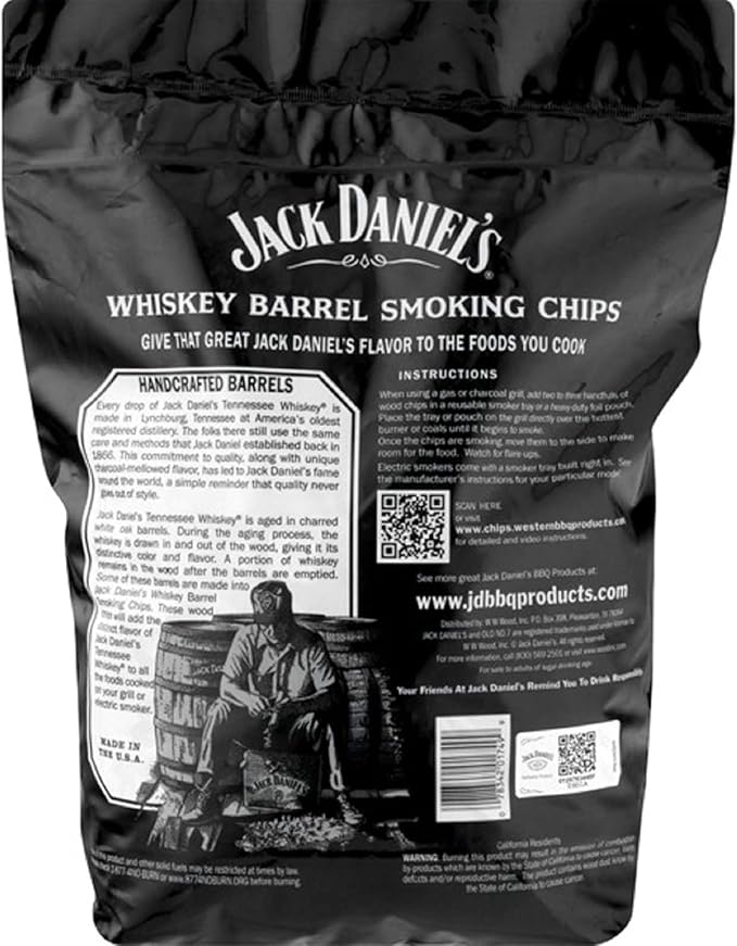 Jack Daniel's 01749 BBQ Smoking Chips, 1 pack, Black