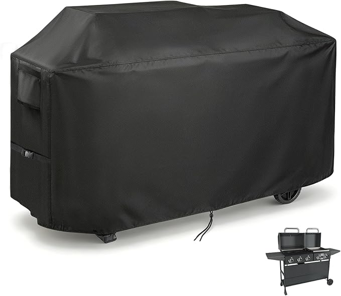70 Inch Grill Cover for Expert Grill 5-Burner Propane Gas BBQ Grills, Outdoor Waterproof Cover for BBQ Propane Griddle with Side Table, Weather Protection Accessory- 70x25x42 in