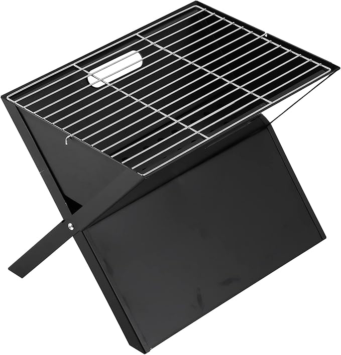 X Shape Charcoal Grill - Portable & Foldable BBQ Grill for Outdoor Cooking & Camping