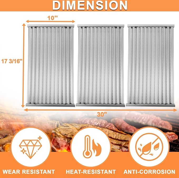 17 x 10" Infrared Emitters for Charbroil Tru-Infrared 4-Burner 463242716 463242715 G533-2200-W1 Infrared Replacement for Charbroil Parts 463276016 466242715 466242716 466242815 Commercial,Professional