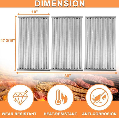 17 x 10" Infrared Emitters for Charbroil Tru-Infrared 4-Burner 463242716 463242715 G533-2200-W1 Infrared Replacement for Charbroil Parts 463276016 466242715 466242716 466242815 Commercial,Professional