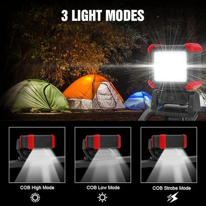 Portable Magnetic Clamping Work Light 270 ° Rotation Super Bright Light Charging COB LED Maintenance Lighting