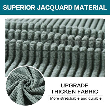 Turquoize 4 Piece Sofa Covers for 3 Cushion Couch Sofa Slipcover Soft Couch Cover for Dogs-Washable Sofa Furniture Covers with 3 Individual Large Cushion Covers (XL Sofa,Dark Cyan)