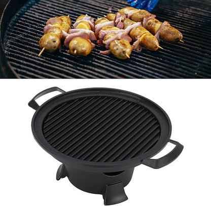 Cast Iron Hibachi Nonstick Die Cast Aluminum Japanese Tabletop Portable Charcoal Grill, Easy to Carry and Assemble, Japanese BBQ Grill Stove for Home Picnic, Camping