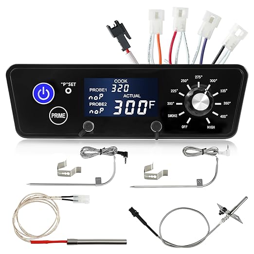 Control Board Replacement Parts Compatible for Pit Boss 1100PS1, PB820, Pro 1100, 550 Navigator, PB440D2, PB1150G, PB850G,PB550G Wood Pellet Grill/Smoker, Control Panel with LCD Display