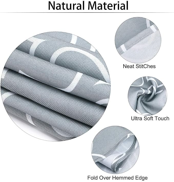 SUQ I OME Outdoor Round Tablecloth, 60 inch, Grey with Zipper | With Umbrella Hole and Zipper, Waterproof Zippered, Spring/Summer Table Covers, For Backyard Circular Table/BBQs/Picnic