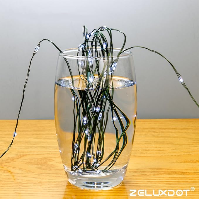 660FT 2000LEDs Fairy Lights Plug in,Green Wire,Cool White | Waterproof Led String Lights,8 Modes Remote Twinkle Light for Outdoor Indoor Christmas Wedding Birthday Garden Decorations