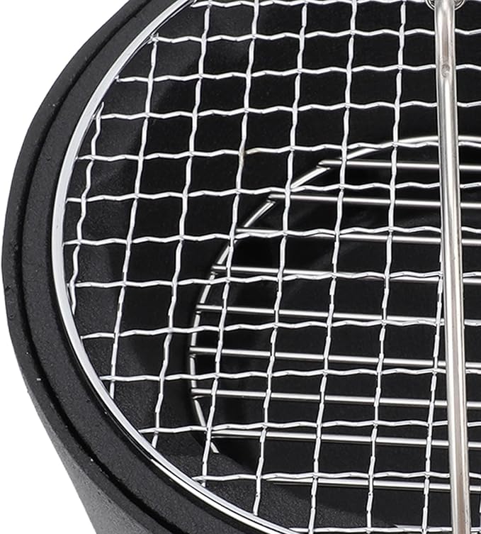 Pomya BBQ Stove, Durable Practical Barbecue Grill Charcoal Stove Korean Design for Tea Making (L)