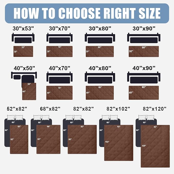 Smiry Waterproof Reversible Pet Couch Covers for Dogs | Pet Friendly, Soft Fabric, Washable Sofa Furniture Protector for Dogs Cat Kids, Checkered (40"x70", Brown/Beige)