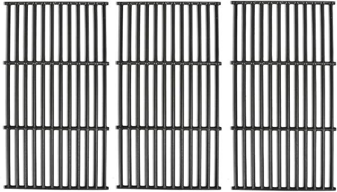 Cast Iron Grill Grates for Char-Griller 1733 Smokin' Champ | Charcoal Grill Horizontal Smoker Grates,Cooking Grate Replacement Parts for Chargriller 1624 2735 1722 Set of 3