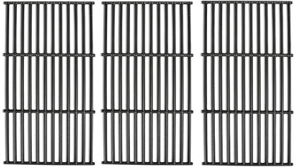 Cast Iron Grill Grates for Char-Griller 1733 Smokin' Champ | Charcoal Grill Horizontal Smoker Grates,Cooking Grate Replacement Parts for Chargriller 1624 2735 1722 Set of 3