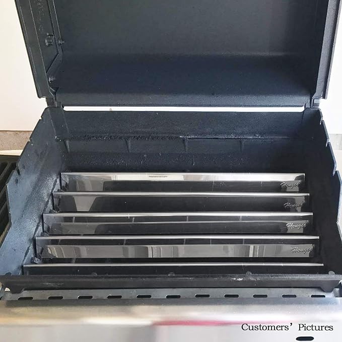 Hongso 7507 Replacement kit 8127 Stainless Steel Burners and 7535 Flavorizer Bars for Weber Spirit 200 Series (with Side Mounted Control) Spirit E & S 210 220, Spirit 500 Genesis Silver A Gas Grill