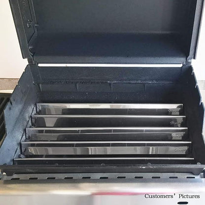 Hongso 7507 Replacement kit 8127 Stainless Steel Burners and 7535 Flavorizer Bars for Weber Spirit 200 Series (with Side Mounted Control) Spirit E & S 210 220, Spirit 500 Genesis Silver A Gas Grill