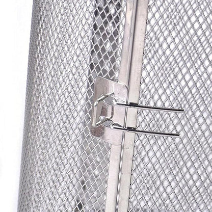 12x23cm Stainless Steel Rotisserie Grill Roaster Drum Dried Baking Coffee Bean Nut Oven Basket BBQ Grill Cage Kit