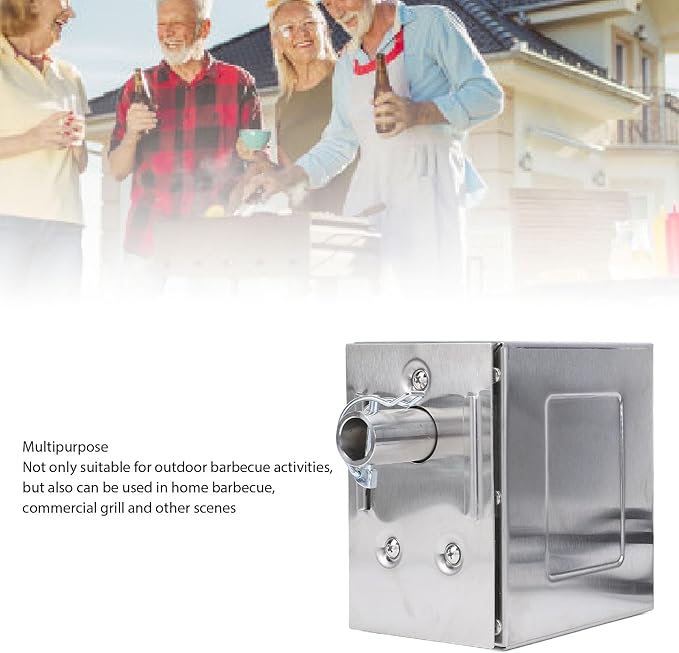 TOPINCN 45W Electric Rotisserie Motor,Outdoor Rotisserie Kit Stainless Steel BBQ Motor Roast Meat Grill (US Plug)