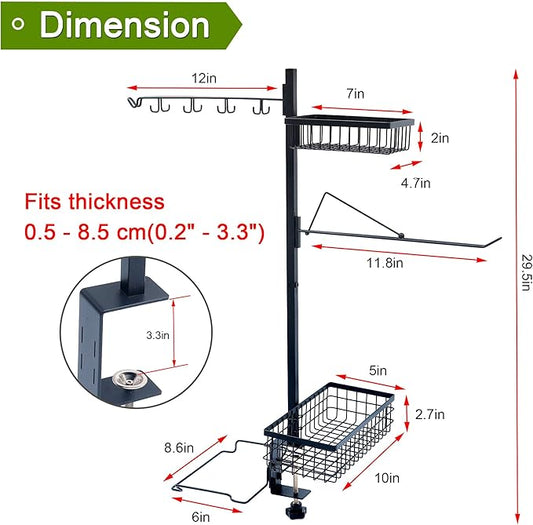 5-in-1 Griddle Caddy for Blackstone - Grill Organizer for Camping Outdoor Kitchen Cooking Tools & Accessories, Fathers Day Grilling BBQ Smoker Accessories Gifts for Men