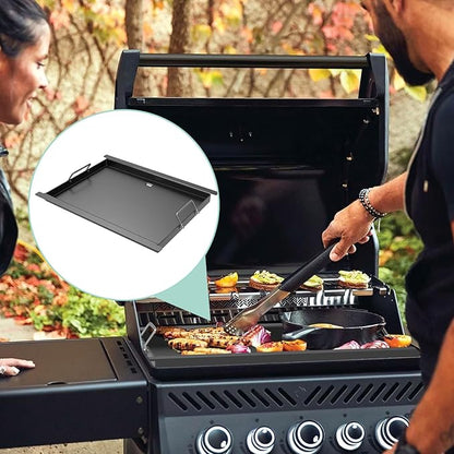 Full Size Griddle Insert for Napoleon Prestige PRO 425 Series Grill R425,R425-1, R425-2,425SB,COS425SBPK,R425NSS,R425SIB,Carbon Steel Griddle Plate Replace Part for Napoleon #S83013, 22.8''L X 17.7''W