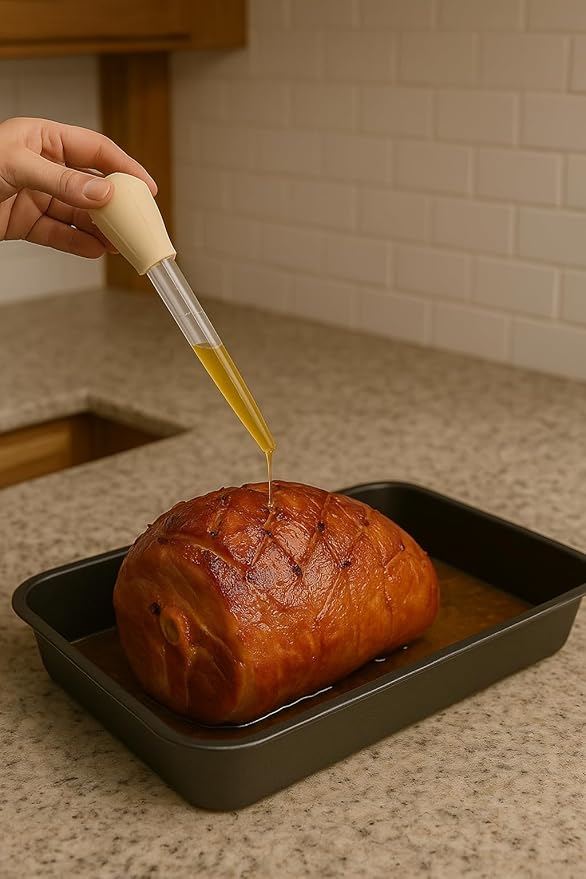 Turkey Baster – Heat-Resistant BPA-Free Food-Grade Basting Tool for Cooking Roasts, Butter, Marinades, and Juices