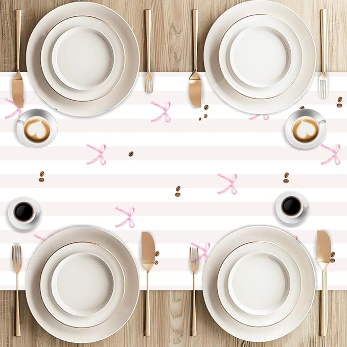Espresso Martini Theme Table Runner, Martini Lovers Linen Fabric Table Runner for Everyday Use 72 x 13 Inches, Washable Table Cover for Indoor Outdoor Kitchen Dining Table Home Decor