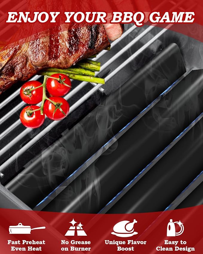 7540 Flavorizer Bars 24.5" for Weber Grill Accessories Genesis 300 Series, Genesis E310 E320 S310 Grill with Side Control, Genesis EP310 Heat Plates Replacement for Weber Grill Parts 7539