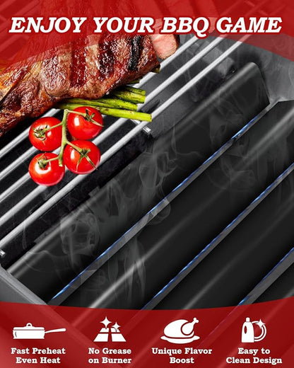 7540 Flavorizer Bars 24.5" for Weber Grill Accessories Genesis 300 Series, Genesis E310 E320 S310 Grill with Side Control, Genesis EP310 Heat Plates Replacement for Weber Grill Parts 7539