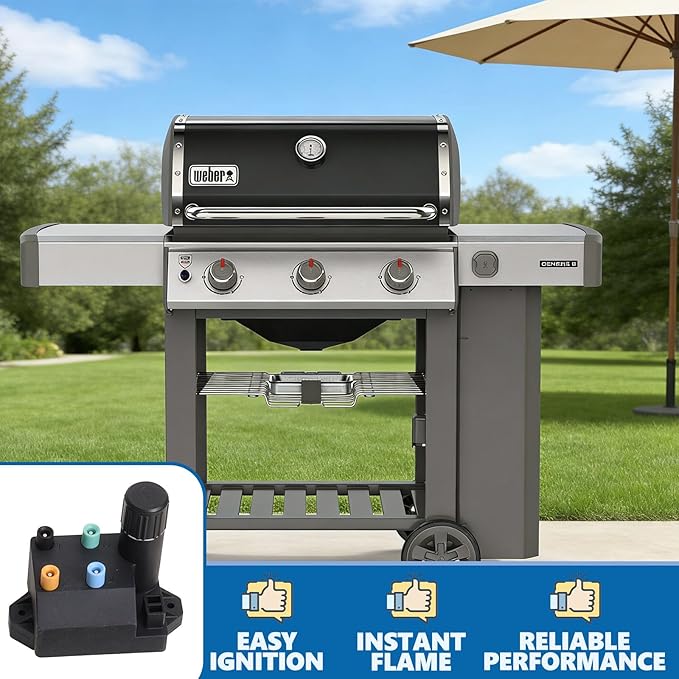 SafBbcue 66354 Grill Igniter Kit for Weber Genesis II GS4 Grills - Replacement for 310/315 Series (E310, S310, E315, S315, SE310, SE315, CE310, CE315)