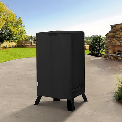 SunPatio 40 Inch Electric Smoker Cover, Heavy Duty Waterproof Vertical Smoker Propane Grill Cover, Compatible for Masterbuilt, Smoke Hollow, Pit Boss Square BBQ Smoker and More, 25" W x 17" D x 39" H