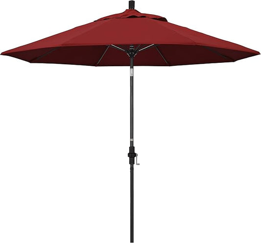 California Umbrella 9' Round Aluminum Pole Fiberglass Rib Market Umbrella