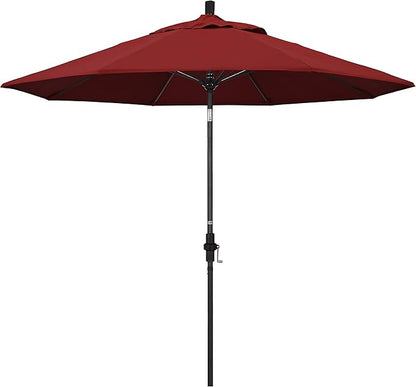 California Umbrella 9' Round Aluminum Pole Fiberglass Rib Market Umbrella