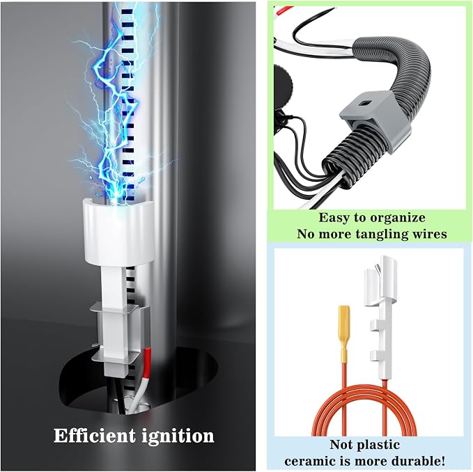 GRISUN 66354 4-Outlet Igniter Kit for Weber Genesis II 310 Grills | 4-Outlet Electronic Ignition; Fits 2017 and Newer Genesis II E310, S310, SE310, E315, S315 and CE310 Gas Grills