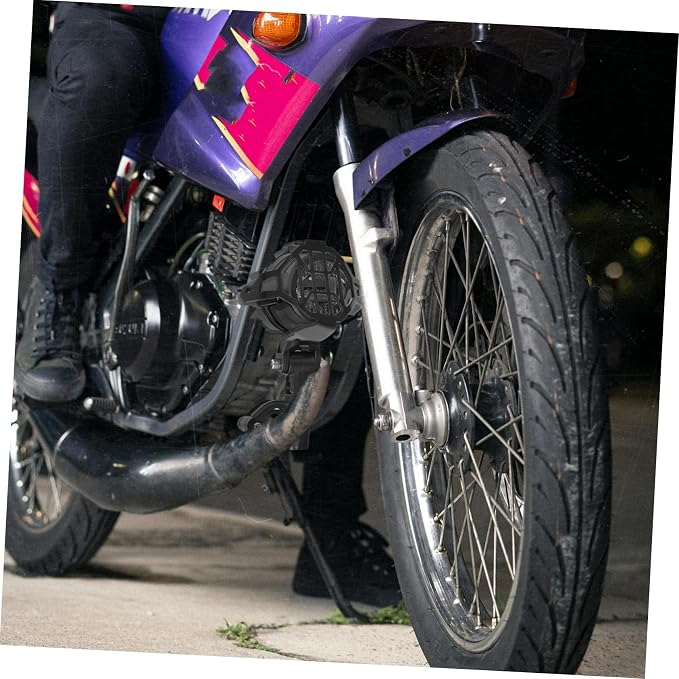2pcs Fog Light Protective Cover for Civilian Replacement Grille Sleek Vintage Mesh for Motorcycles