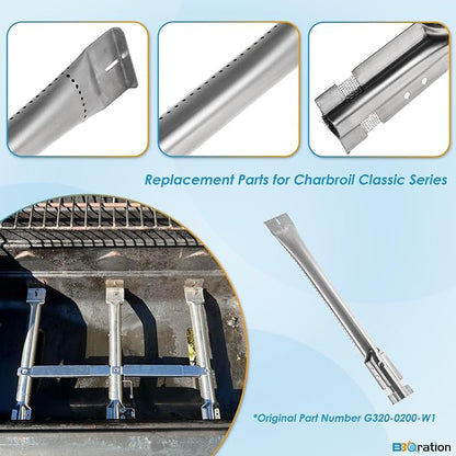 Grill Parts for Charbroil Classic 280 2-Burner 463672817-P2 463672717 463613717 463647018 463672817 G215-0203-W1 G206-0006-W1 Charbroil Classic Grill Parts for American Gourmet 465635821