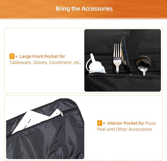 Pizza Oven Carry Bag for Ooni Volt 12 & Volt 2, 6mm Padded, Bag Only