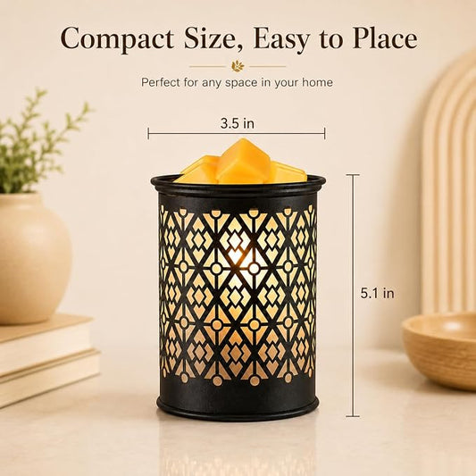 Wax Melt Warmer Metal Wax Warmer for Scented Wax Candle Wax Burner | Electirc Wax Melt Warmer Candle Melter as Gifts for Moms Grandma Women Girls (Diamond)