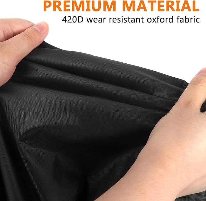 Grill Cover for Char-Griller Patio Pro Charcoal Grills and 3-in-1 Dual Fuel Grills, Outdoor Charcoal Grill Cover for DNKMOR Charcoal Outdoor BBQ and for Kendane Barrel Grill,32" x 23" x 40"